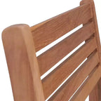 vidaXL Stackable Patio Chairs with Cushions- 8 Pieces, Solid Teak Wood, Suitable for Home, Office, Bar, Caf, Outdoors, Easy Storage, Anthracite