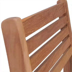 vidaXL Sedie da Giardino Impilabili con Cuscini 8 pz in Legno Massello di Teak