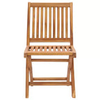 vidaXL Set 6 Sedie da Giardino Verdi in Legno Massello di Teak, Poliestere 46,5 cm