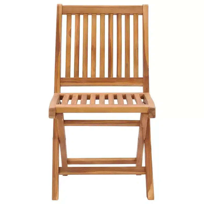 vidaXL Set 6 Sedie da Giardino Verdi in Legno Massello di Teak, Poliestere 46,5 cm