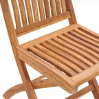 vidaXL Folding Patio Chairs with Taupe Cushions - 6 pcs Set, Solid Teak Wood Outdoor Garden Furniture, Easy Maintenance & Space Saving Design