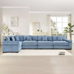 Oversized Cloud Modular Sectional Couch,Convertible Sectional Couches Deep Seat Extra-Wide Armrests