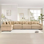 Oversized Cloud Modular Sectional Couch,Convertible Sectional Couches Deep Seat Extra-Wide Armrests