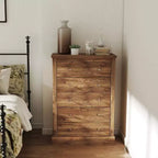 HOMCOM Farmhouse Dresser for Bedroom with 5 Drawers, 31 Wide Chest of Drawers