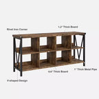 Storage Cube Organizer, Bookshelf with 8 Cubes C Farmhouse Console Table for Entryway, Living Room