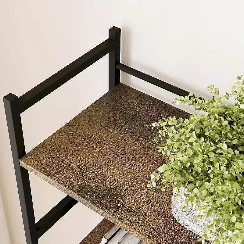 GustoWave 5-Tier Bookshelf and Bookcases,Industrial Style Book Shelf Open Display Shelves for Living Room Home Office
