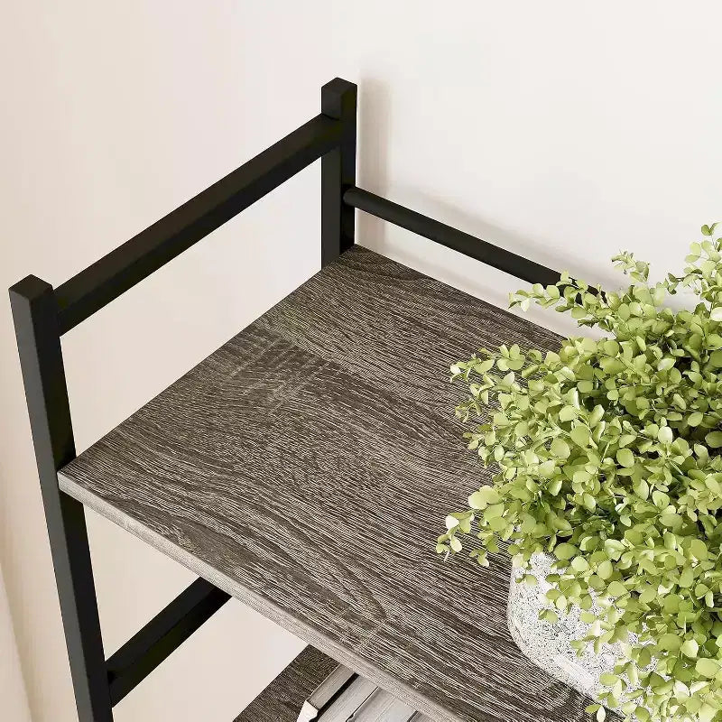 GustoWave 5-Tier Bookshelf and Bookcases,Industrial Style Book Shelf Open Display Shelves for Living Room Home Office