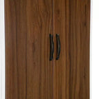 ModernLuxe Full/Queen Size Murphy Bed with Closet, Drawers & Table - Wall Bed for Small Spaces, White