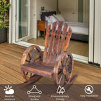 Karl Home | Wagon-inspired Solid Wood Outdoor Rocking Chair