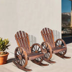 Karl Home | Wagon-inspired Solid Wood Outdoor Rocking Chair
