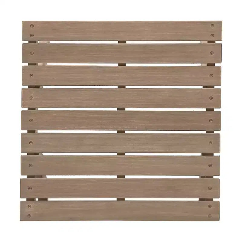 GDFStudio Cartagena Outdoor Acacia Wood 3 Piece Adirondack Chair Chat Set