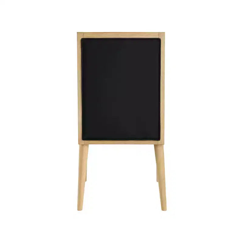 Meridian Furniture, Sedia da pranzo Bristol in pelle vegana, Set da 2