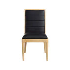 Meridian Furniture, Sedia da pranzo Bristol in pelle vegana, Set da 2