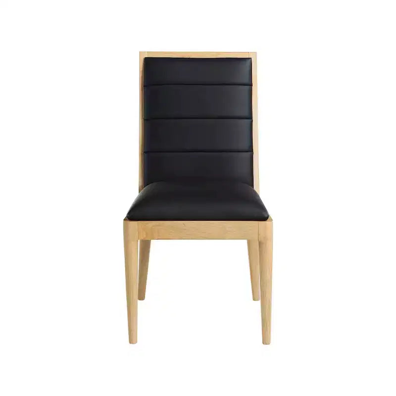 Meridian Furniture, Sedia da pranzo Bristol in pelle vegana, Set da 2