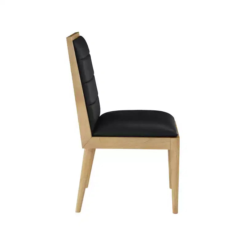 Meridian Furniture, Sedia da pranzo Bristol in pelle vegana, Set da 2
