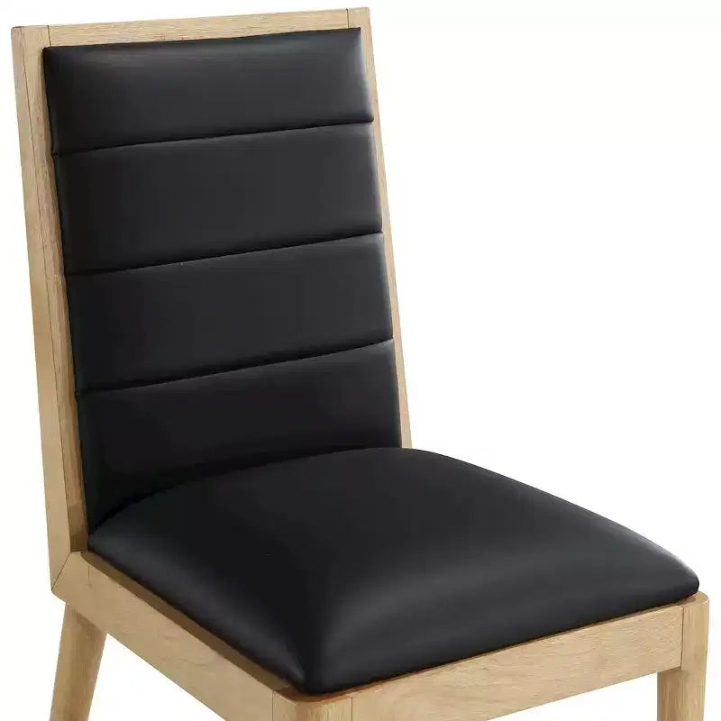 Meridian Furniture, Sedia da pranzo Bristol in pelle vegana, Set da 2