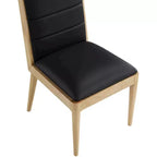 Meridian Furniture, Sedia da pranzo Bristol in pelle vegana, Set da 2