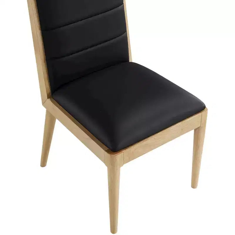 Meridian Furniture, Sedia da pranzo Bristol in pelle vegana, Set da 2
