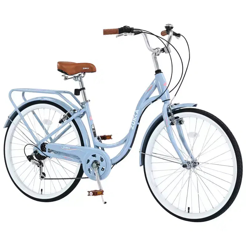 Bicicletta da donna Zeus & Ruta 24 pollici con 7 velocità e telaio in acciaio