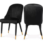 Meridian Furniture,Belle Velvet Dining Chair, Set of 2