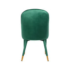 Meridian Furniture, Sedia da pranzo Belle in velluto, set da 2