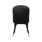 Meridian Furniture, Sedia da pranzo Belle in velluto, set da 2