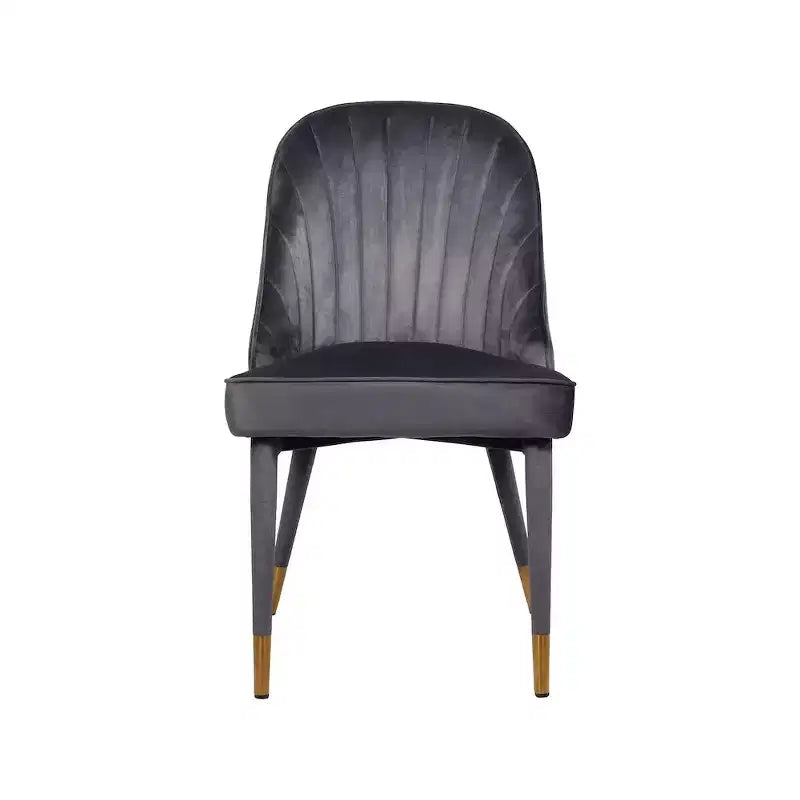 Meridian Furniture, Sedia da pranzo Belle in velluto, set da 2
