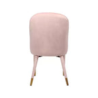 Meridian Furniture, Sedia da pranzo Belle in velluto, set da 2