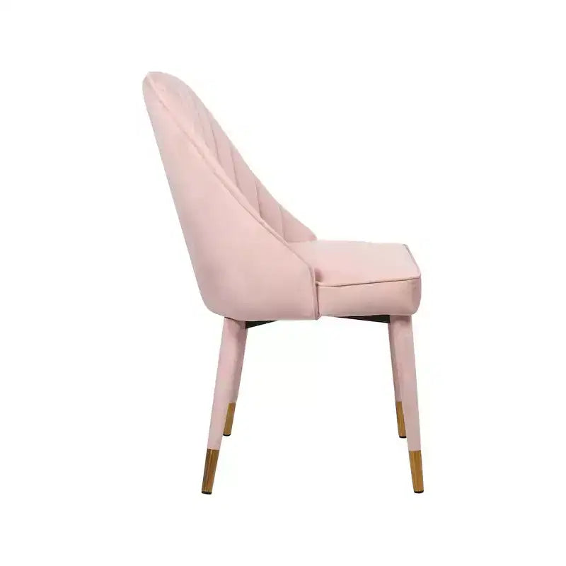 Meridian Furniture, Sedia da pranzo Belle in velluto, set da 2