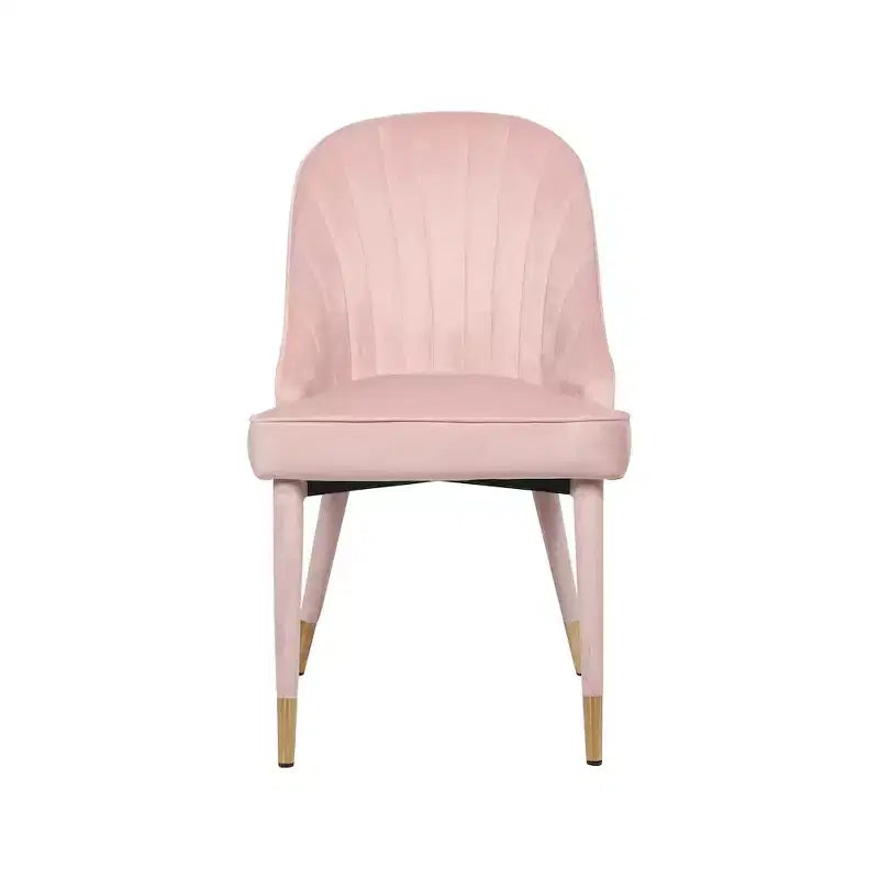 Meridian Furniture, Sedia da pranzo Belle in velluto, set da 2