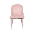 Meridian Furniture, Sedia da pranzo Belle in velluto, set da 2
