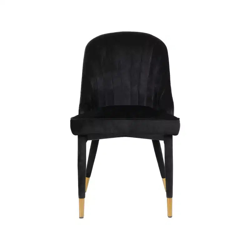 Meridian Furniture, Sedia da pranzo Belle in velluto, set da 2