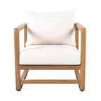 Christopher Knight Home Wisp Sedia Club da Esterno Moderna in Legno di Acacia Oversize con Cuscini