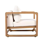 Christopher Knight Home Wisp Sedia Club da Esterno Moderna in Legno di Acacia Oversize con Cuscini