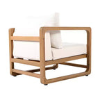Christopher Knight Home Wisp Sedia Club da Esterno Moderna in Legno di Acacia Oversize con Cuscini