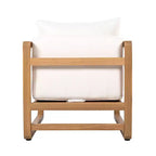 Christopher Knight Home Wisp Sedia Club da Esterno Moderna in Legno di Acacia Oversize con Cuscini
