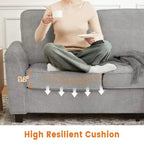 83 Inch Modern 3 Seater Sofa,Cozy & Comfy Mid-Century Modern Couch for Living Room, Home Office & Apartment