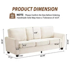 83 Inch Modern 3 Seater Sofa,Cozy & Comfy Mid-Century Modern Couch for Living Room, Home Office & Apartment