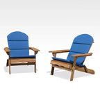 Christopher Knight Home Malibu Outdoor Acacia Wood Adirondack Chairs with Cushions (Set of 2)
