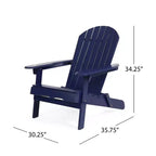 Christopher Knight Home Malibu Outdoor Acacia Wood Adirondack Chairs with Cushions (Set of 2)