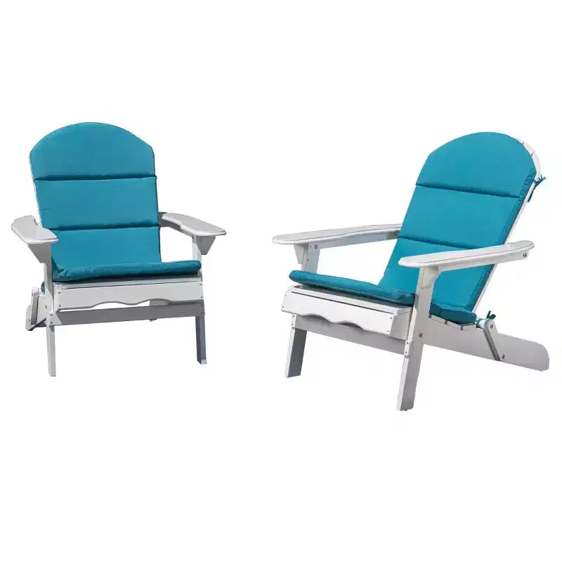 Christopher Knight Home Malibu Outdoor Acacia Wood Adirondack Chairs with Cushions (Set of 2)