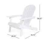 Christopher Knight Home Malibu Outdoor Acacia Wood Adirondack Chairs with Cushions (Set of 2)