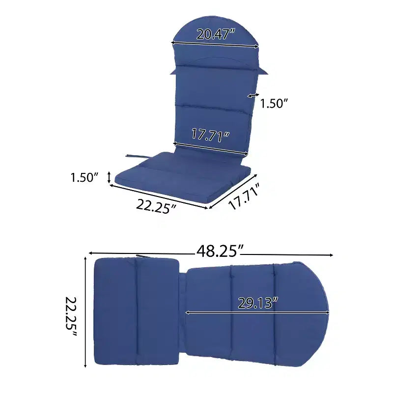 Christopher Knight Home Jane Outdoor Folding Acacia Wood 3 Piece Adirondack Chat Set with Cushions