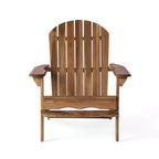 Christopher Knight Home Jane Outdoor Folding Acacia Wood 3 Piece Adirondack Chat Set with Cushions