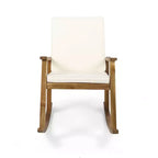 Christopher Knight Home Murad Modern Patio Acacia Wood Rocking Chair with Cushions
