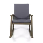Christopher Knight Home Murad Modern Patio Acacia Wood Rocking Chair with Cushions