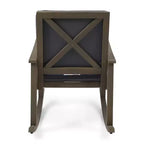 Christopher Knight Home Murad Modern Patio Acacia Wood Rocking Chair with Cushions