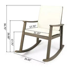 Christopher Knight Home Murad Modern Patio Acacia Wood Rocking Chair with Cushions