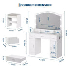 1 Vanity Table with Elegant Design, Spacious Storage, Durable Build, Easy Assembly, and Stylish Finish