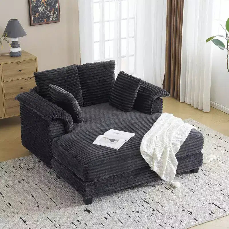 Karl Home | Divano letto in velluto a coste imbottito